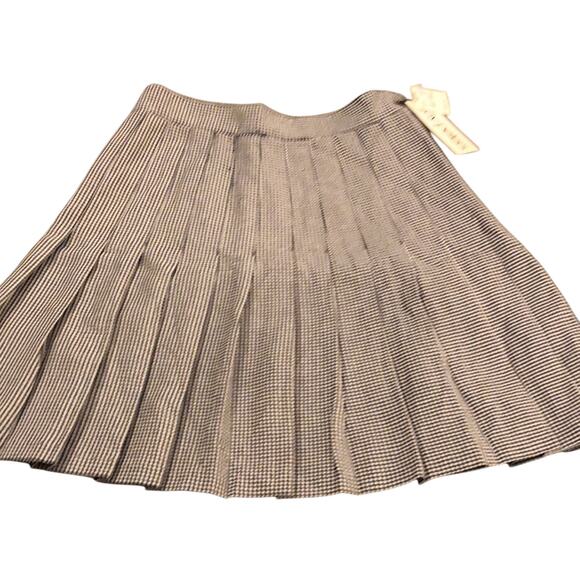 Jay Peters Vintage Pleated Skirt Houndstooth Check Schoolgirl Woman Size 8 - Picture 5 of 8